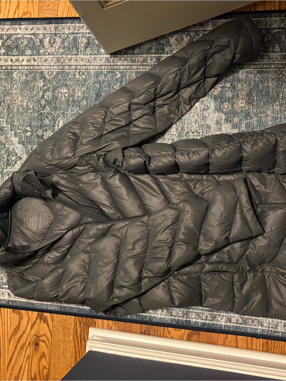 Calvin Klein Packable Lightweight Down Jacket - Gray